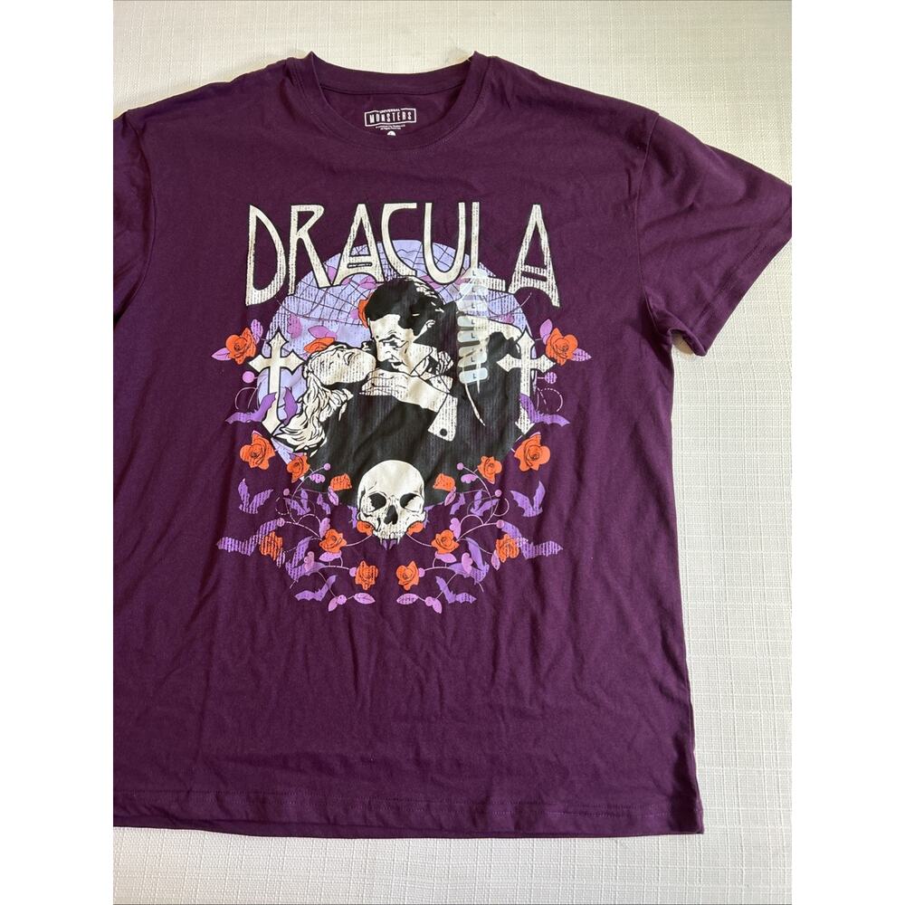 Universal Monsters Dracula Official Licensed Purple T Shirt Size Large
